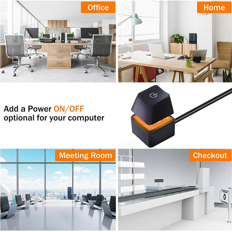Desk ON/OFF Power Switch for Desktop Computer